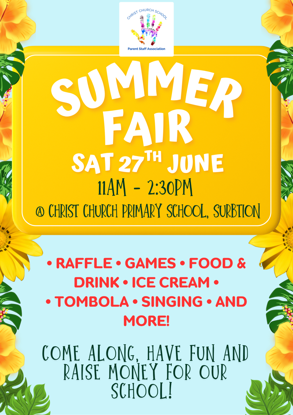 Summer Fair 2026 - SAT 27th JUNE